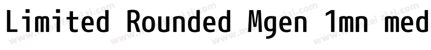 Limited Rounded Mgen 1mn medium字体转换
